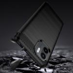 Carcasa Flexible Carbon compatibila cu Xiaomi Redmi A1 Black 6 - lerato.ro