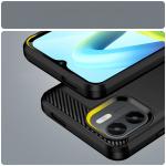 Carcasa Flexible Carbon compatibila cu Xiaomi Redmi A1 Black 5 - lerato.ro