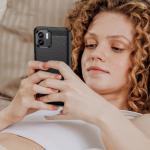 Carcasa Flexible Carbon compatibila cu Xiaomi Redmi A1 Black 8 - lerato.ro