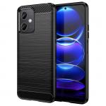 Carcasa Flexible Carbon compatibila cu Xiaomi Redmi Note 12 / Poco X5 5G Black 2 - lerato.ro