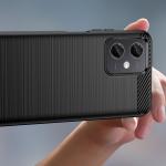 Carcasa Flexible Carbon compatibila cu Xiaomi Redmi Note 12 / Poco X5 5G Black 9 - lerato.ro