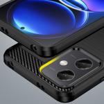Carcasa Flexible Carbon compatibila cu Xiaomi Redmi Note 12 / Poco X5 5G Black 7 - lerato.ro