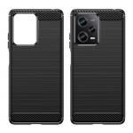 Carcasa Flexible Carbon compatibila cu Xiaomi Redmi Note 12 Pro / Poco X5 Pro 5G Black 7 - lerato.ro