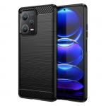 Carcasa Flexible Carbon compatibila cu Xiaomi Redmi Note 12 Pro Plus Black 2 - lerato.ro