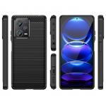 Carcasa Flexible Carbon compatibila cu Xiaomi Redmi Note 12 Pro Plus Black 4 - lerato.ro