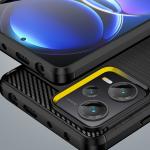 Carcasa Flexible Carbon compatibila cu Xiaomi Redmi Note 12 Pro Plus Black 3 - lerato.ro