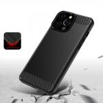 Carcasa Flexible Carbon compatibila cu iPhone 13 Pro Black 5 - lerato.ro