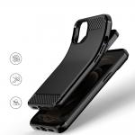 Carcasa Flexible Carbon compatibila cu iPhone 13 Black 6 - lerato.ro