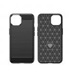 Carcasa Flexible Carbon compatibila cu iPhone 14 Plus Black 3 - lerato.ro