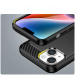 Carcasa Flexible Carbon compatibila cu iPhone 14 Plus Black 10 - lerato.ro
