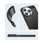 Carcasa Flexible Carbon compatibila cu iPhone 14 Pro Max Black 13 - lerato.ro