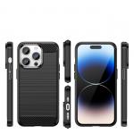 Carcasa Flexible Carbon compatibila cu iPhone 14 Pro Max Black 11 - lerato.ro