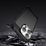 Carcasa Flexible Carbon compatibila cu iPhone 14 Pro Max Black 12 - lerato.ro
