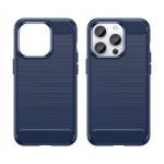 Carcasa Flexible Carbon compatibila cu iPhone 14 Pro Blue 9 - lerato.ro