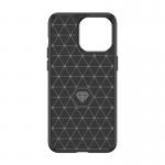Carcasa Flexible Carbon compatibila cu iPhone 15 Pro Max Black 4 - lerato.ro