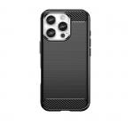 Carcasa Flexible Carbon compatibila cu iPhone 16 Pro Max Black 2 - lerato.ro