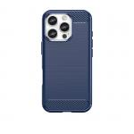 Carcasa Flexible Carbon compatibila cu iPhone 16 Pro Max Blue 2 - lerato.ro