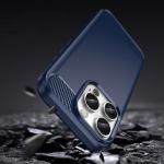 Carcasa Flexible Carbon compatibila cu iPhone 16 Pro Max Blue 9 - lerato.ro
