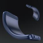 Carcasa Flexible Carbon compatibila cu iPhone 16 Pro Max Blue 5 - lerato.ro