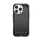 Carcasa Flexible Carbon compatibila cu iPhone 16 Pro Black 2 - lerato.ro