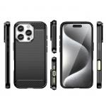 Carcasa Flexible Carbon compatibila cu iPhone 16 Pro Black 10 - lerato.ro