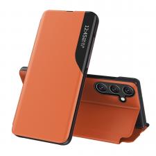 Husa Eco Leather View compatibila cu Samsung Galaxy A36 5G Orange