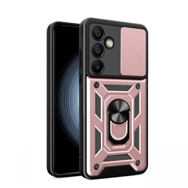 Carcasa Hybrid Armor CamShield compatibila cu Samsung Galaxy A56 5G Pink