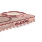 Carcasa Glitter MagSafe compatibila cu iPhone 16 Pro Max Pink 4 - lerato.ro