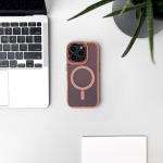 Carcasa Glitter MagSafe compatibila cu iPhone 16 Pro Max Pink 7 - lerato.ro