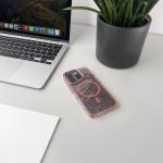 Carcasa Glitter MagSafe compatibila cu iPhone 16 Pro Max Pink 5 - lerato.ro