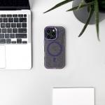 Carcasa Glitter MagSafe compatibila cu iPhone 16 Purple 6 - lerato.ro