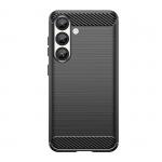 Carcasa Flexible Carbon compatibila cu Samsung Galaxy S25 Edge Black 2 - lerato.ro