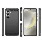 Carcasa Flexible Carbon compatibila cu Samsung Galaxy S25 Edge Black 4 - lerato.ro