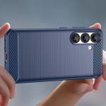 Carcasa Flexible Carbon compatibila cu iPhone 16e Blue 5 - lerato.ro
