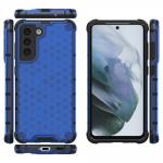 Carcasa Honeycomb compatibila cu Samsung Galaxy S21 FE 5G Blue 4 - lerato.ro