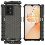 Carcasa Honeycomb compatibila cu Realme C31 Black 4 - lerato.ro