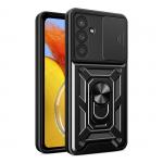 Carcasa Hybrid Armor CamShield compatibila cu Samsung Galaxy M14 Black 2 - lerato.ro