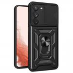 Carcasa Hybrid Armor CamShield compatibila cu Samsung Galaxy S23 Plus Black 2 - lerato.ro