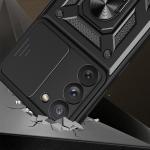 Carcasa Hybrid Armor CamShield compatibila cu Samsung Galaxy S23 Plus Black 4 - lerato.ro