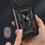 Carcasa Hybrid Armor CamShield compatibila cu Samsung Galaxy S23 Plus Black 10 - lerato.ro