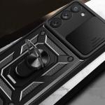 Carcasa Hybrid Armor CamShield compatibila cu Samsung Galaxy S23 Plus Black 5 - lerato.ro