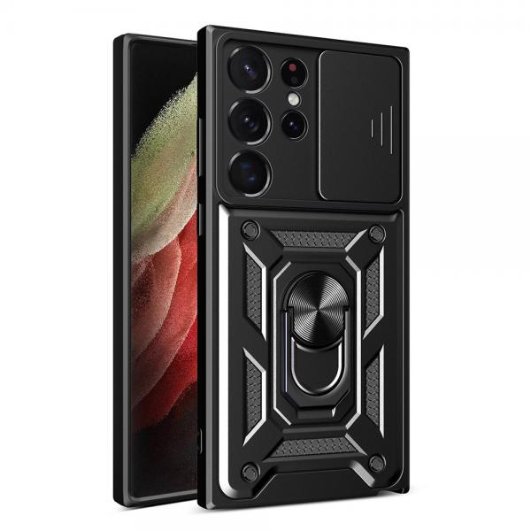 Carcasa Hybrid Armor CamShield compatibila cu Samsung Galaxy S23 Ultra Black 1 - lerato.ro