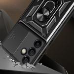 Carcasa Hybrid Armor CamShield compatibila cu Samsung Galaxy S24 FE Black 6 - lerato.ro