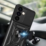 Carcasa Hybrid Armor CamShield compatibila cu Samsung Galaxy S24 Plus Black 4 - lerato.ro