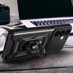 Carcasa Hybrid Armor CamShield compatibila cu Samsung Galaxy S24 Plus Black 6 - lerato.ro