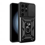 Carcasa Hybrid Armor CamShield compatibila cu Samsung Galaxy S24 Ultra Black 2 - lerato.ro