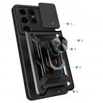 Carcasa Hybrid Armor CamShield compatibila cu Samsung Galaxy S24 Ultra Black 5 - lerato.ro