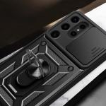 Carcasa Hybrid Armor CamShield compatibila cu Samsung Galaxy S24 Ultra Black 6 - lerato.ro