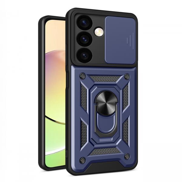 Carcasa Hybrid Armor CamShield compatibila cu Samsung Galaxy S24 Blue