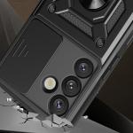 Carcasa Hybrid Armor CamShield compatibila cu Samsung Galaxy S25 Plus Black 7 - lerato.ro
